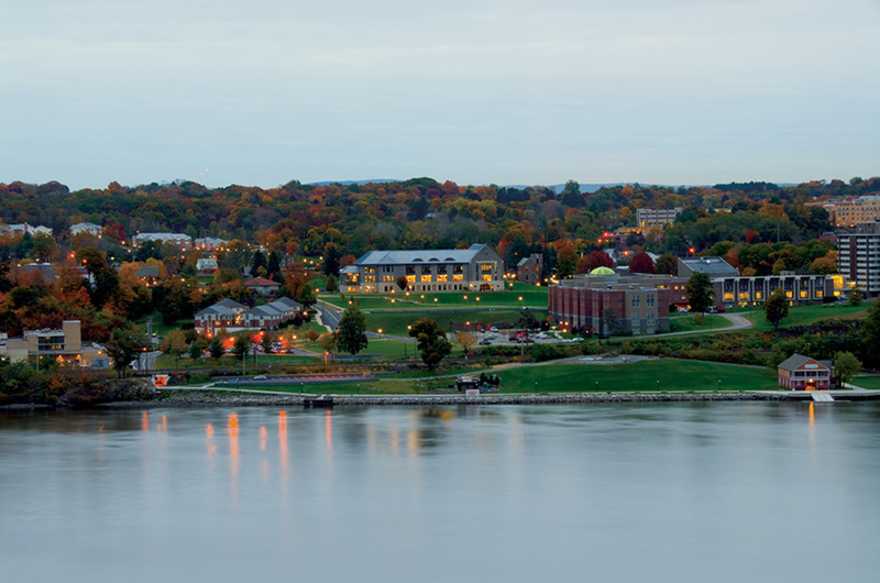 Medium marist campus river dawn